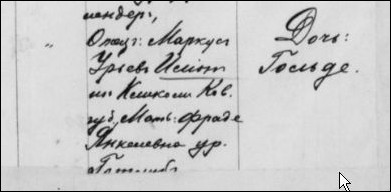 Golda Ilion birth record