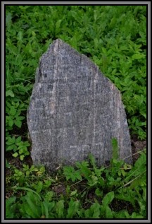 Tombstone in the Kelme cemetery. August 2009