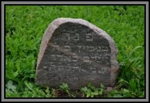 Tombstone in the Kelme cemetery. August 2009