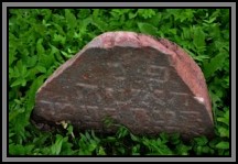 Tombstone in the Kelme cemetery. August 2009