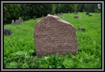 Tombstone in the Kelme cemetery. August 2009