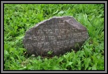 Tombstone in the Kelme cemetery. August 2009