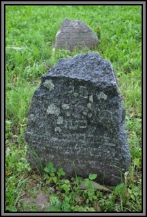 Tombstone in the Kelme cemetery. August 2009