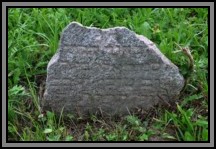 Tombstone in the Kelme cemetery. August 2009