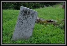 Tombstone in the Kelme cemetery. August 2009