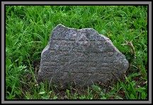 Tombstone in the Kelme cemetery. August 2009