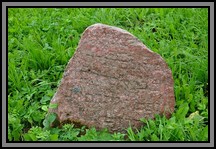 Tombstone in the Kelme cemetery. August 2009