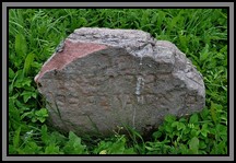 Tombstone in the Kelme cemetery. August 2009