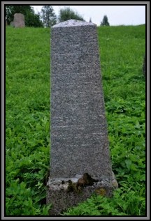 Tombstone in the Kelme cemetery. August 2009