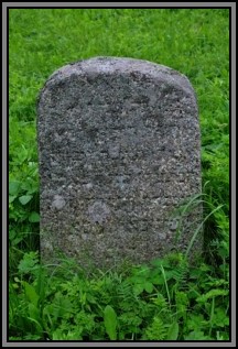 Tombstone in the Kelme cemetery. August 2009