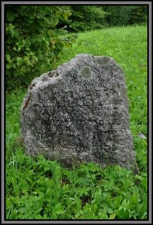 Tombstone in the Kelme cemetery. August 2009