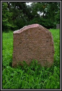 Tombstone in the Kelme cemetery. August 2009