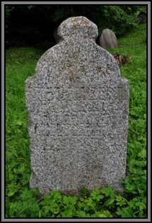 Tombstone in the Kelme cemetery. August 2009