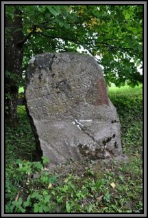 Tombstone in the Kelme cemetery. August 2009