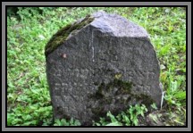 Tombstone in the Kelme cemetery. August 2009