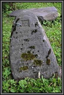 Tombstone in the Kelme cemetery. August 2009