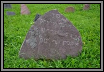 Tombstone in the Kelme cemetery. August 2009