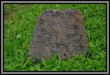 Tombstone in the Kelme cemetery. August 2009