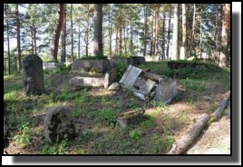 The  Jewish cemetery of Livani. Latvia. September 2009