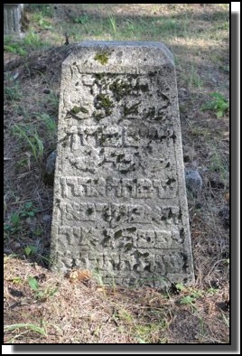 The  Jewish cemetery of Livani. Latvia. September 2009